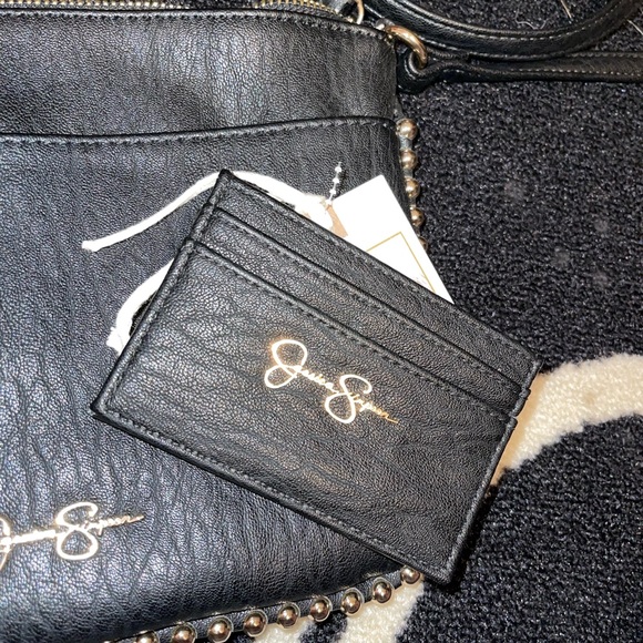 Black, Jessica Simpson purse and card holder - Picture 2 of 4